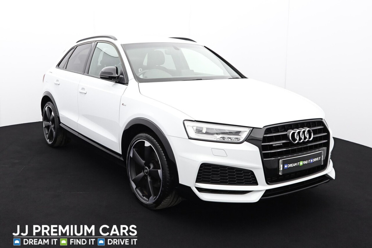 AUDI Q3 2.0 TFSI QUATTRO BLACK EDITION 5D 178 BHP F+R PARKING SENSORS, HEATED F SEA - 2017 - £19,000