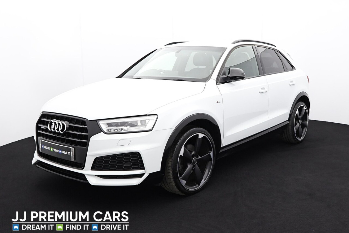 AUDI Q3 2.0 TFSI QUATTRO BLACK EDITION 5D 178 BHP F+R PARKING SENSORS, HEATED F SEA - 2017 - £19,000