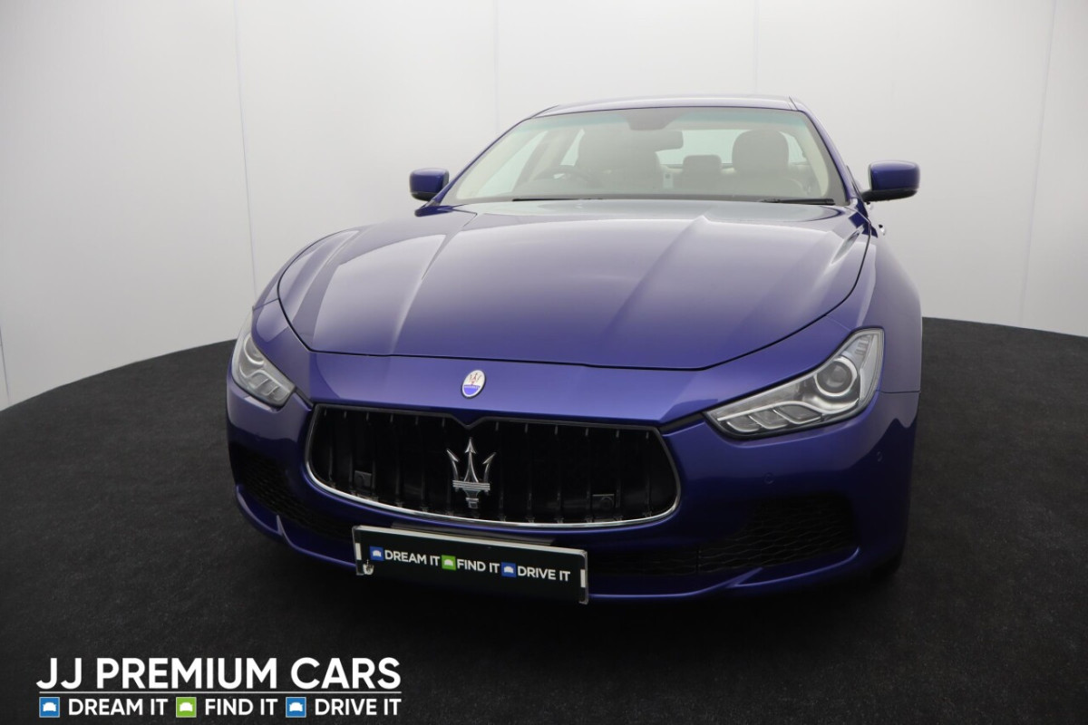 MASERATI GHIBLI 3.0 V6 SALOON 4DR PETROL ZF EURO 5 (330 PS) DAB, CRUISE CONTROL, VOICE CONT - 2014 - £12,000