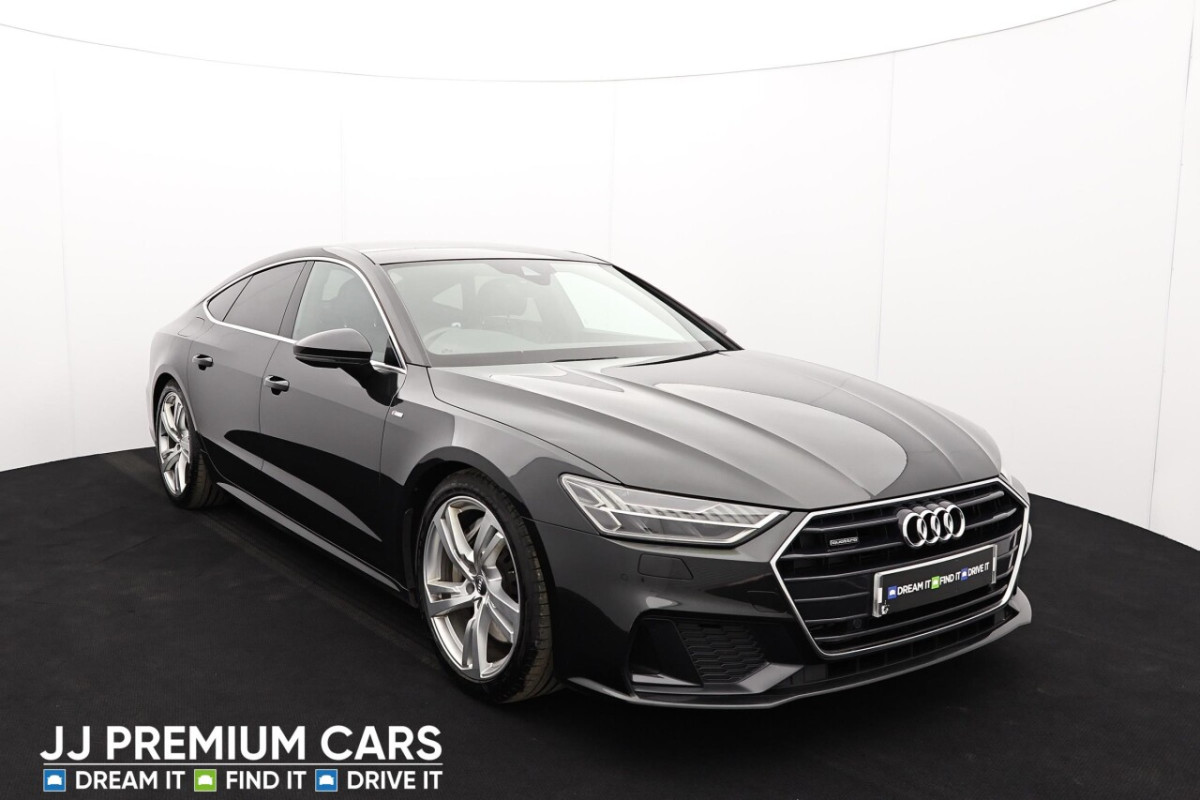 AUDI A7 3.0 SPORTBACK TFSI QUATTRO S LINE MHEV 5D AUTO 336 BHP REV CAM, WIRELESS CH - 2018 - £25,500