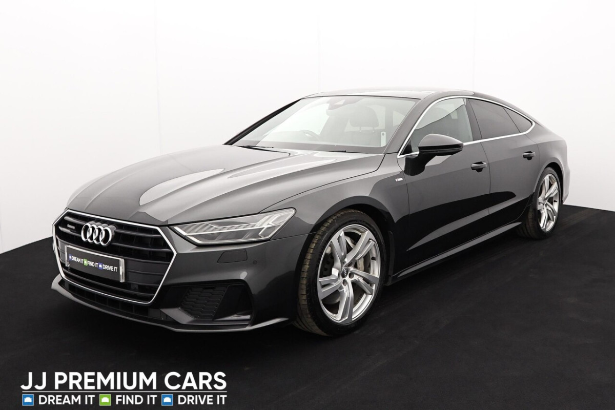 AUDI A7 3.0 SPORTBACK TFSI QUATTRO S LINE MHEV 5D AUTO 336 BHP REV CAM, WIRELESS CH - 2018 - £25,500