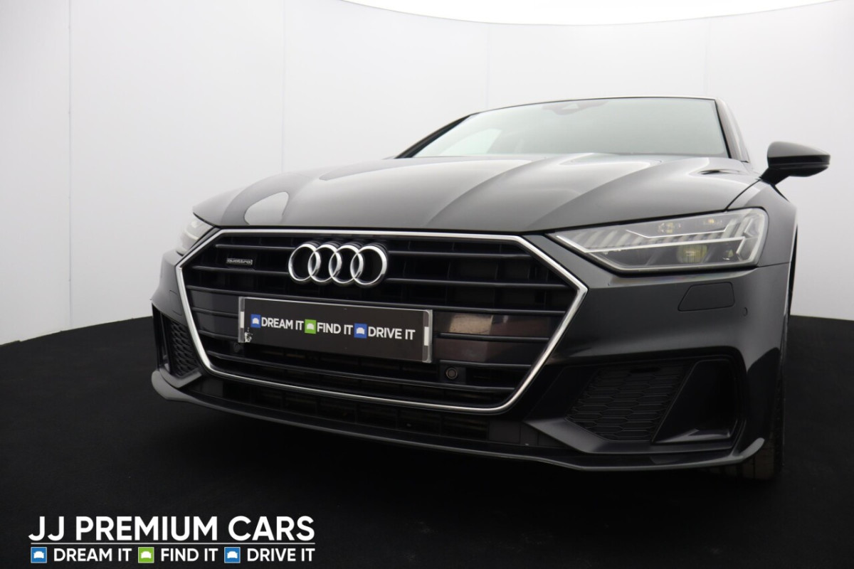 AUDI A7 3.0 SPORTBACK TFSI QUATTRO S LINE MHEV 5D AUTO 336 BHP REV CAM, WIRELESS CH - 2018 - £25,500